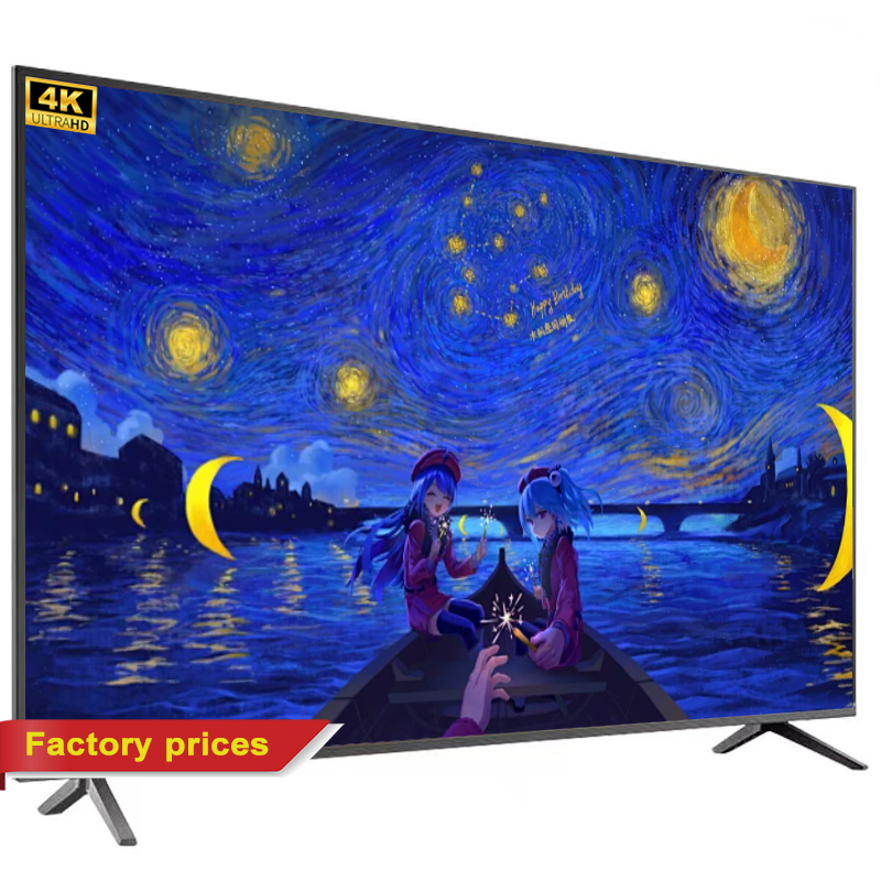 Normal Accept Custom 4K Android Television 50 55 60 65 75 85 Inch Led Smart Tv Electronics Television Tvs With Wifi